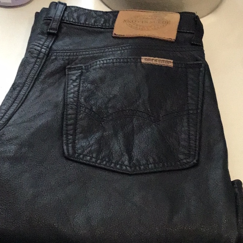 Skotts suede washable leather pant